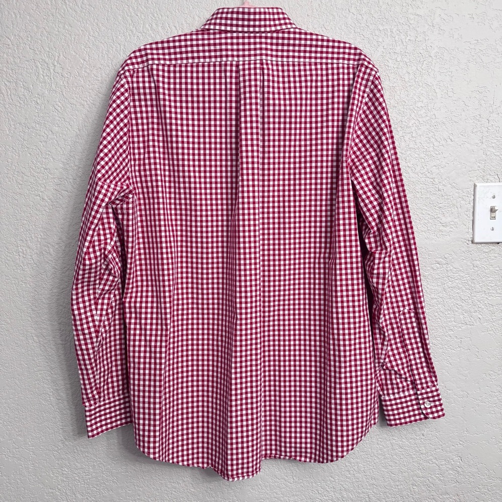 Vineyard Vines Red Gingham Button Down | Men’s L - image 4